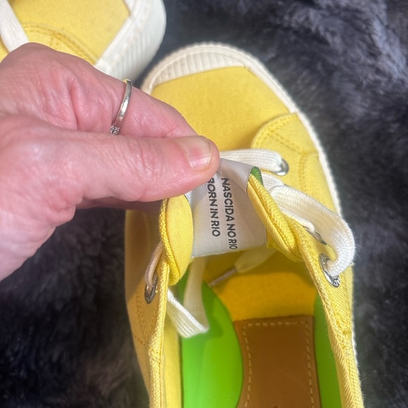 Cariuma Yellow Canvas Sneakers - Picture 6 of 8